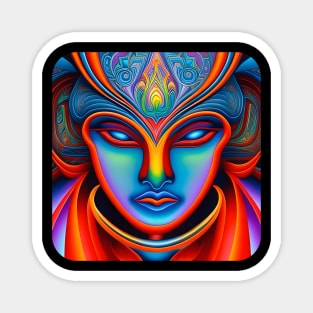 New World Gods (24) - Mesoamerican Inspired Psychedelic Art Magnet