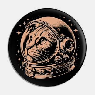 Black Astro Cat Pin