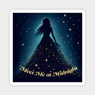 Meet Me at Midnight Starry Girl Magnet