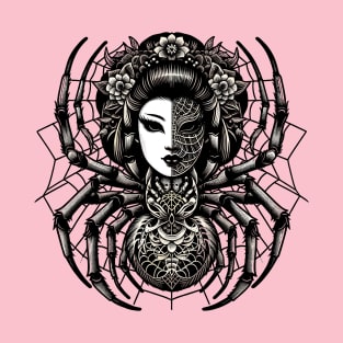 Seductive Jorōgumo - Spider Myth of Japanese Folklore T-Shirt