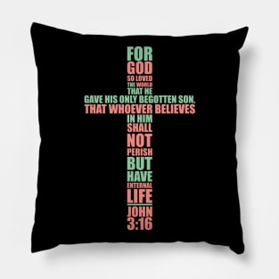 Jesus Cross Christian Religion Pillow