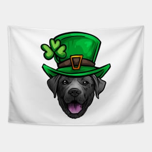 St Patricks Day Black Labrador Retriever Tapestry