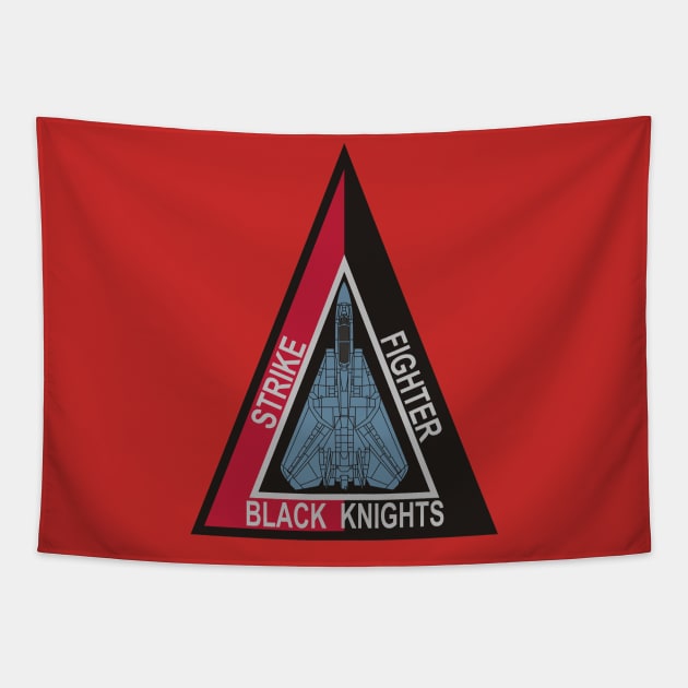 F14 Tomcat - VF154 Black Knights Tapestry by MBK