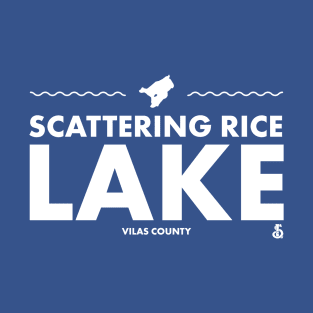 Vilas County, Wisconsin - Scattering Rice Lake T-Shirt