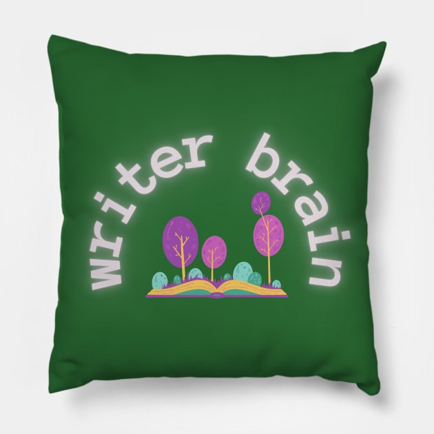 Writer Brain Pillow by livmilano
