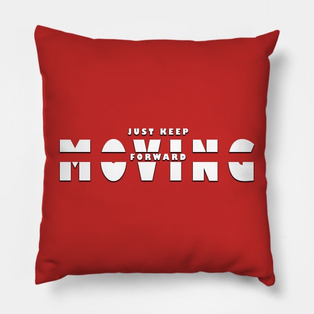 Moving Forward Pillow by Artful Alchemy