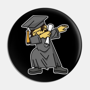 Asian boy student dab dabbing graduation school Pin