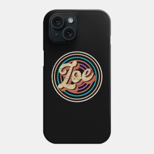 vintage circle line color Zoe Phone Case