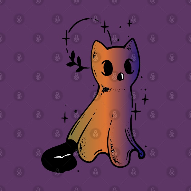 baby cat ghost by lazykitty