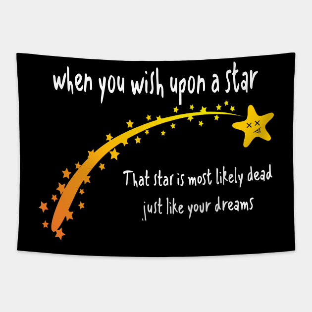 Funny astronomy dead dreams Tapestry by The Green Path