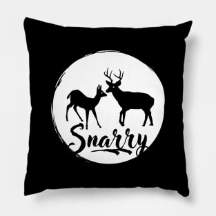 Snarry, stag and doe design Pillow