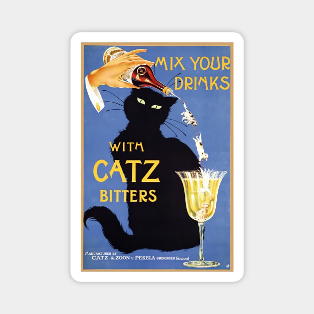 Catz Bitters 1940 Magnet by LittleBean