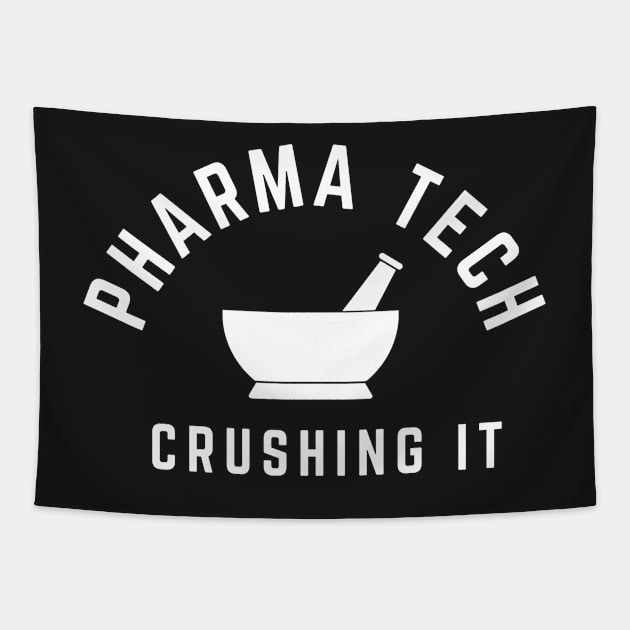 Pharma Tech Crushing It Tapestry by CityNoir