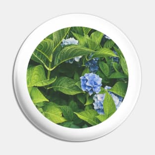 Blue Flowers Pin