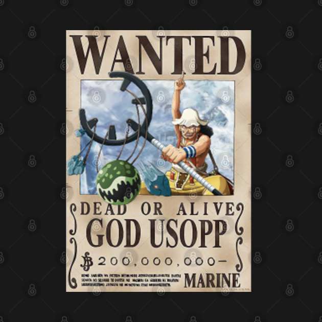 Disover God Usopp Wanted One Piece Anime T-Shirt