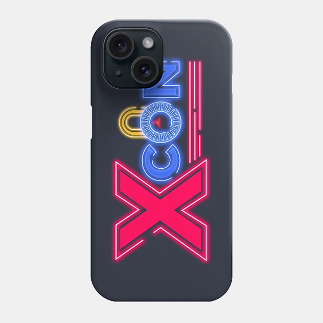 X-Con Neon Phone Case by DeepDiveThreads