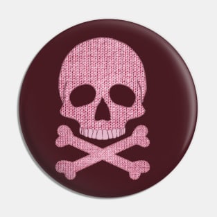 Crochet Skull Pin