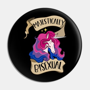 Majestically Bisexual Unicorn Pin