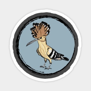 Artwork of an Eurasian Hoopoe Bird II Magnet