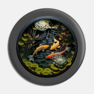 Circling Koi Pin