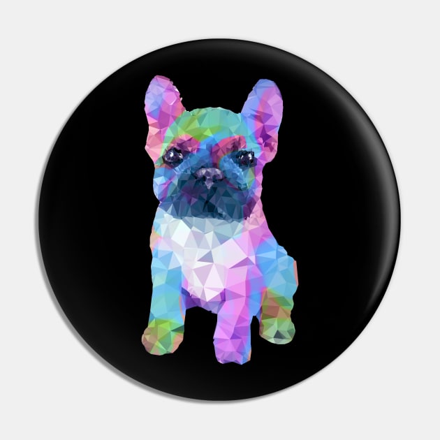 French bulldog, color polygonal 2 Pin by Collagedream