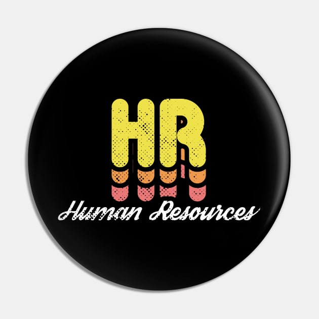 Retro HR Human Resources Pin by rojakdesigns