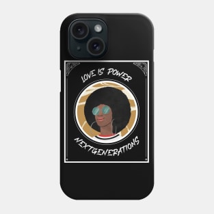 Love Black Coffee Afro Power Phone Case