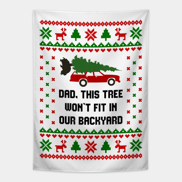 Clark griswold Christmas Tree Tapestry by Hobbybox