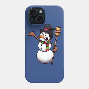 Classic Friendly Cartoon Snowman Phone Case