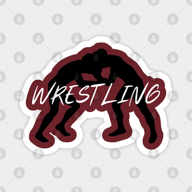 Men's Wrestling Magnet by Creatifly Graphic Tees