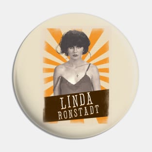 Vintage Aesthetic Linda Ronstadt 80s Pin