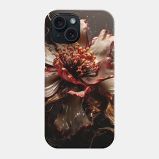 Fluid Blossom Art 3D Digital Art Phone Case