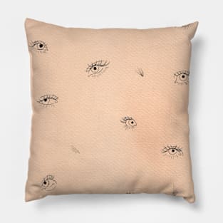 Peach eyes Pillow