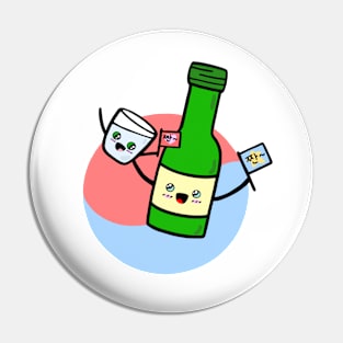 Korean Animated Soju Pin