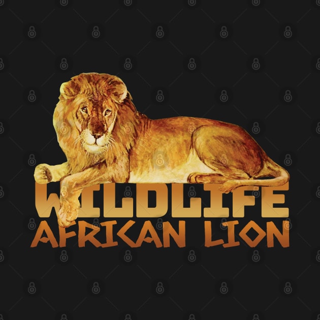 Wildlife African Lion by KewaleeTee