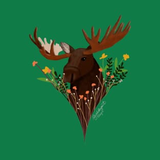 Moose in the Wildflowers T-Shirt