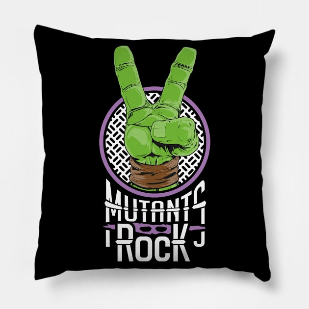 Mutants Rock - Donatello Pillow by RetroReview