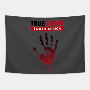 True Crime South Africa with bloody hand print Tapestry