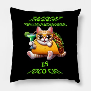 Taco Treats With Feline Friend Pillow