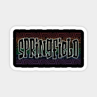 LGBTQ PATTERN USA SPRINGFIELD Magnet