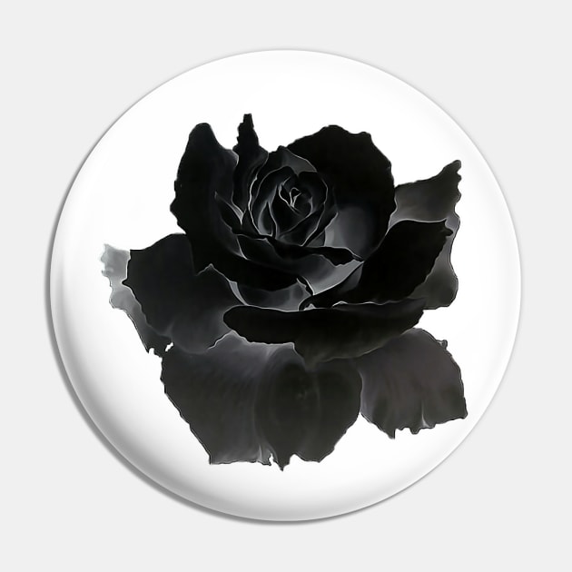 Black Rose Pin by Madelyn_Frere