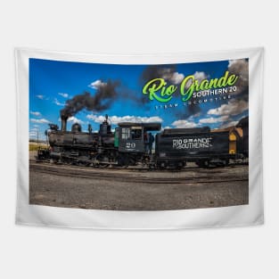 Rio Grande Southern 20 Steam Locomotive at Antonito Colorado Tapestry