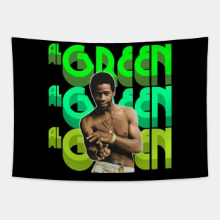 Al Green - Retro 70s Sha La La FanArt Design Tapestry