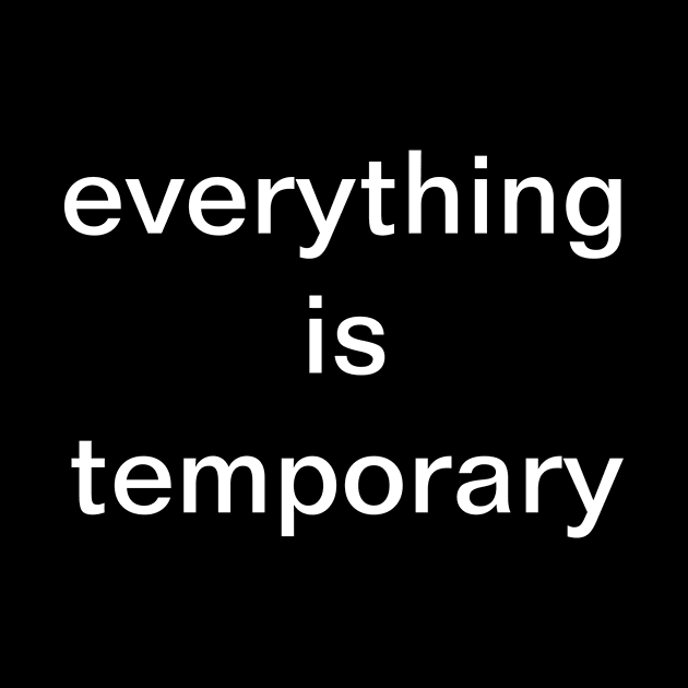 everything is temporary by Things & Stuff