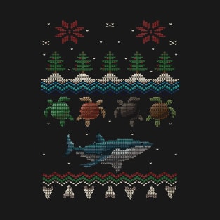 Ugly Ocean Christmas Sweater T-Shirt