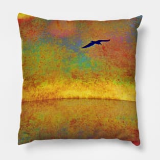 Seabirds Reflection Pillow