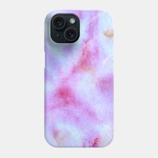 Pink red watercolor handpainted art Phone Case