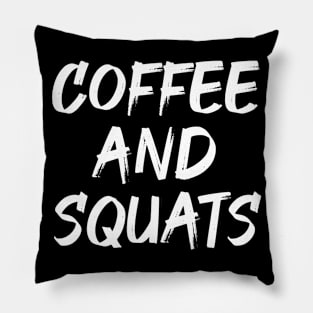 Coffee and Squats Pillow