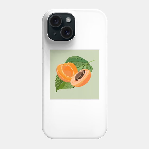 Apricot Summer Fruit Phone Case by smoochugs