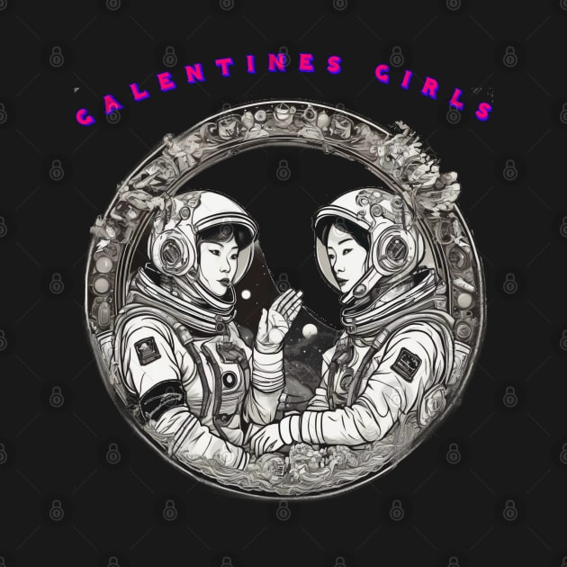 Japanese galentine girls in space by sailorsam1805